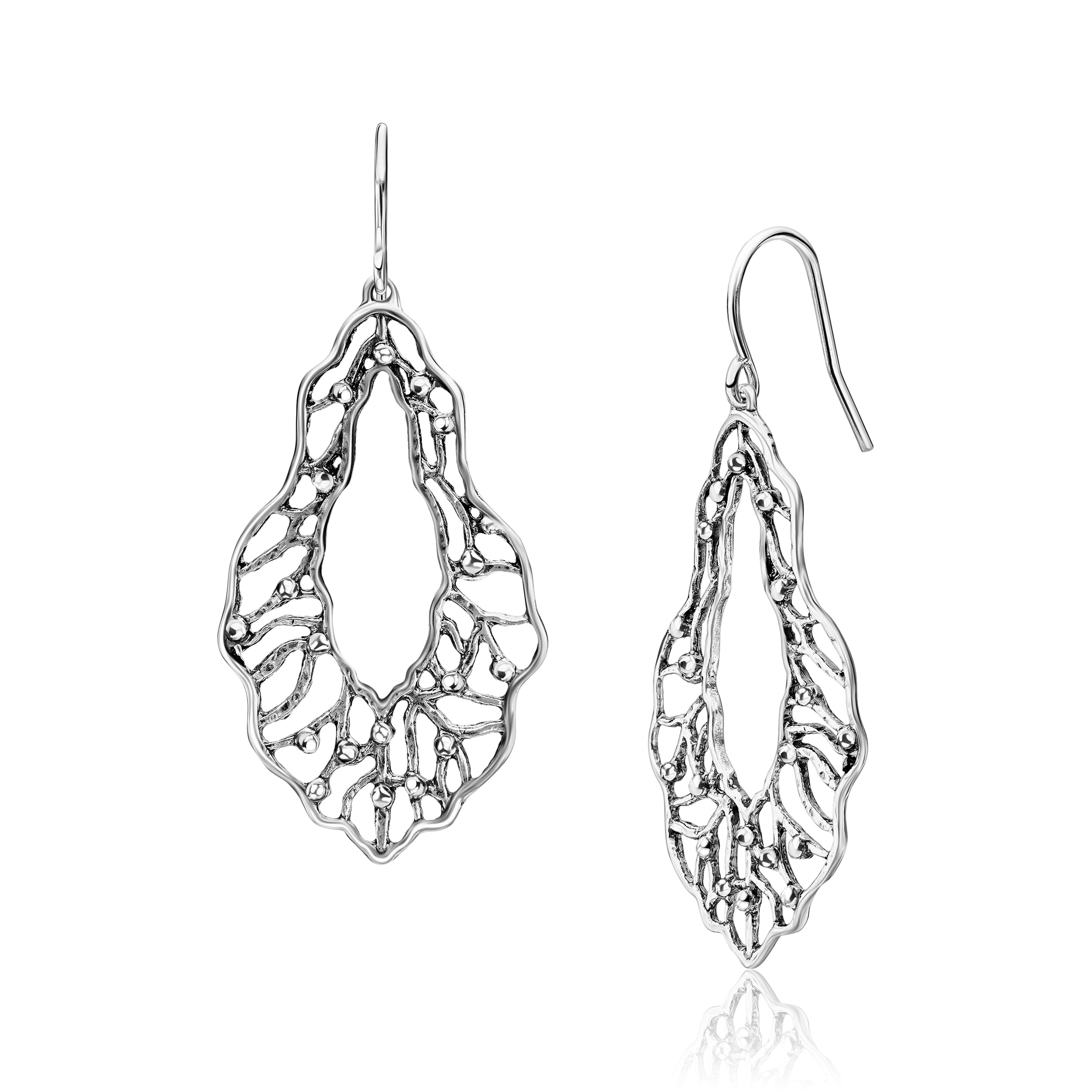 Artistic Sterling Silver Openwork Earrings – Jean Rachel Jewelry