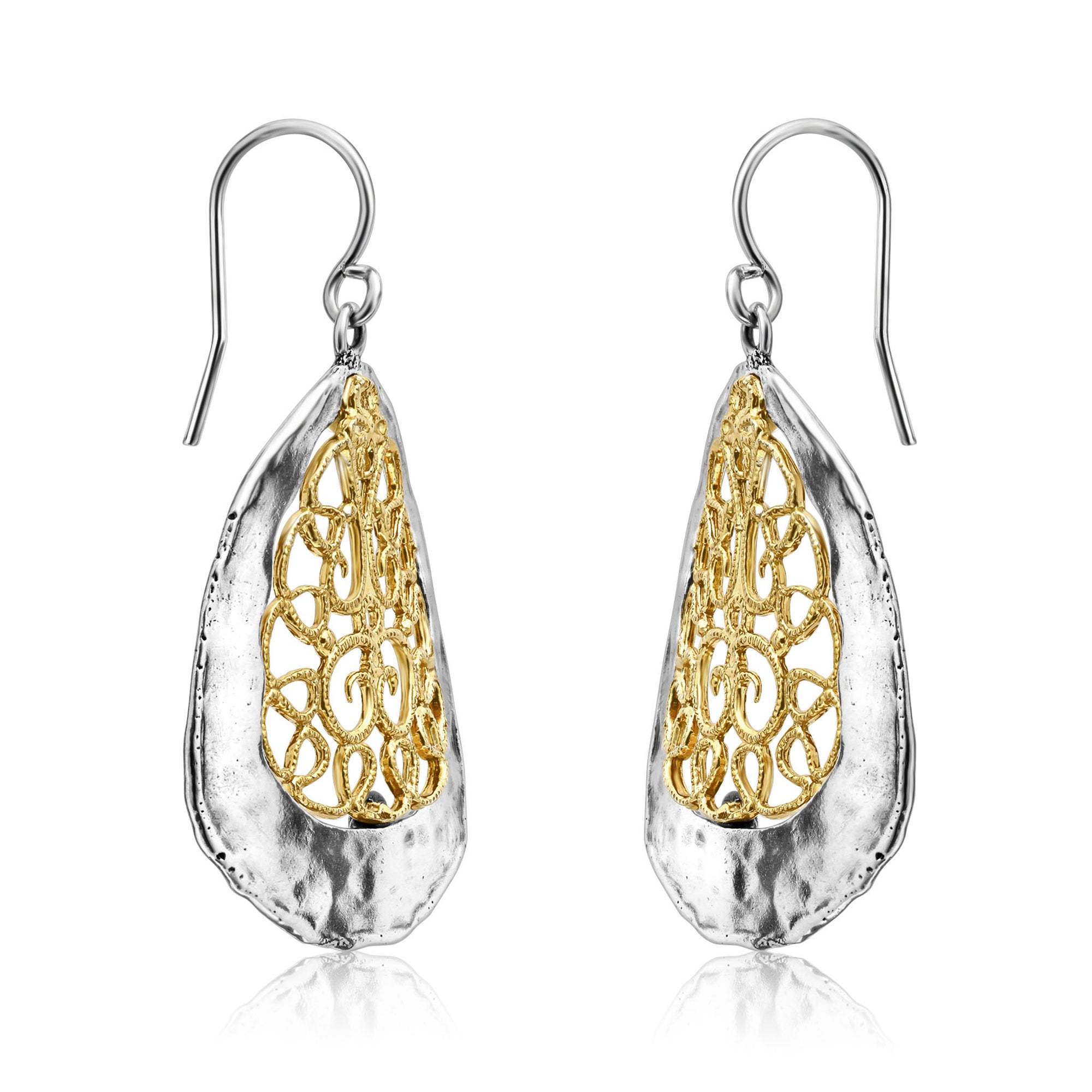 Mixed Metal Lace Earrings