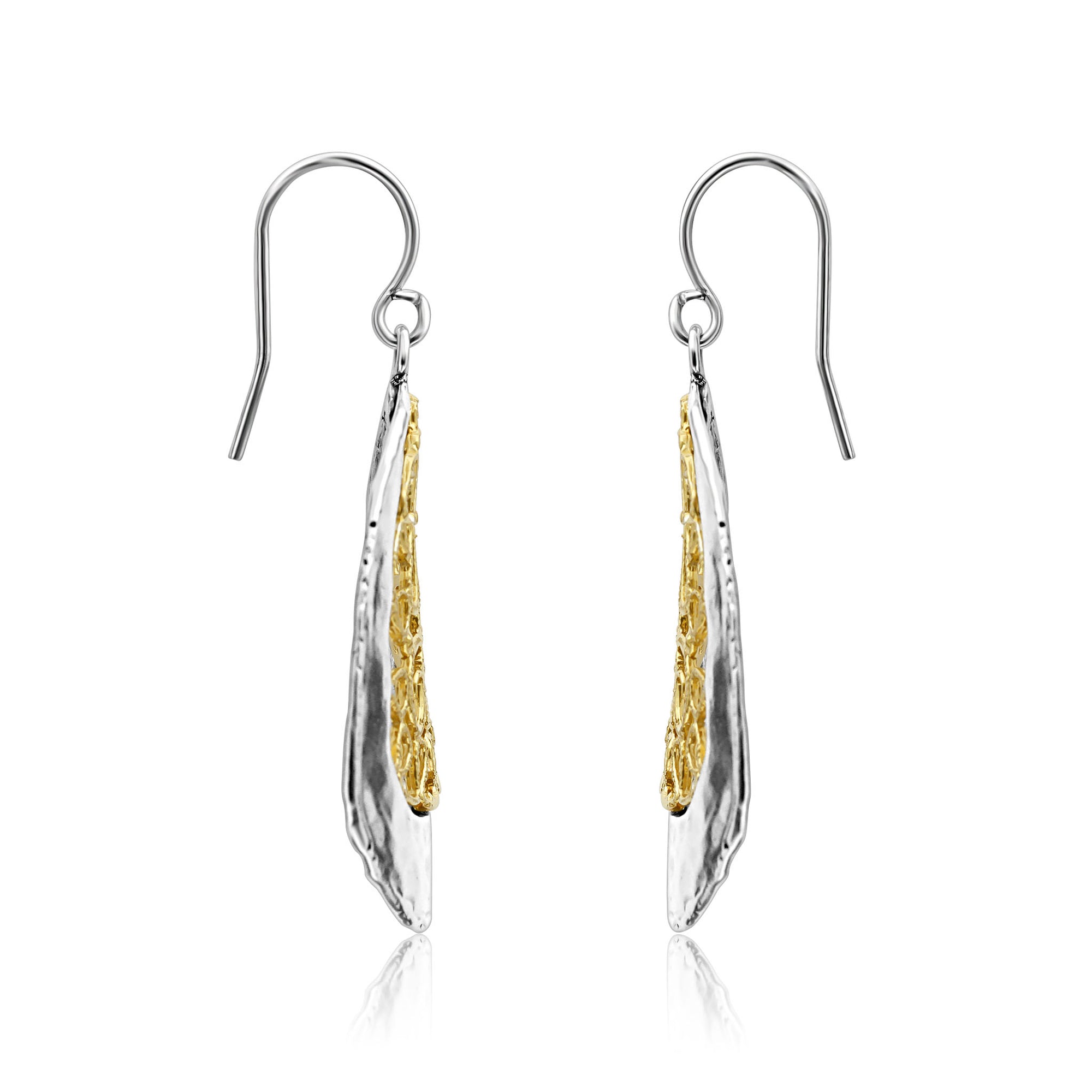 Mixed Metal Lace Earrings