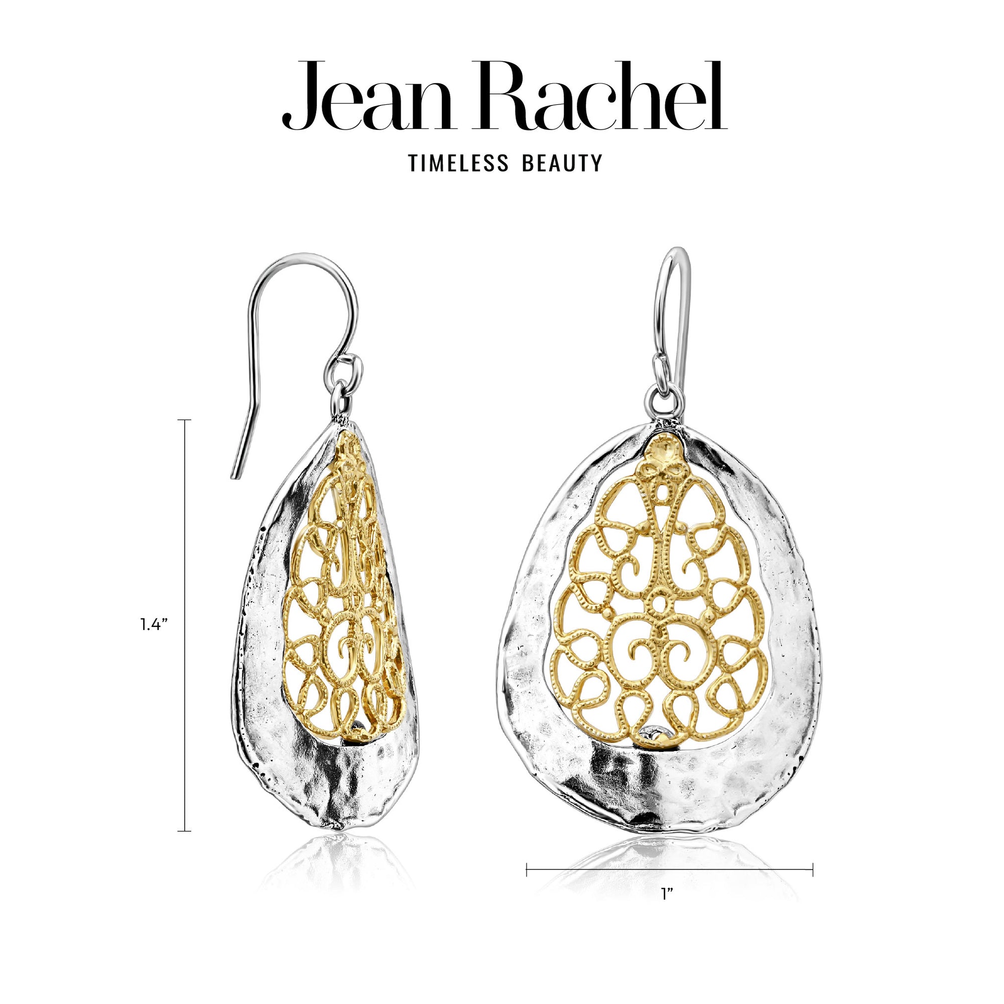 Mixed Metal Lace Earrings