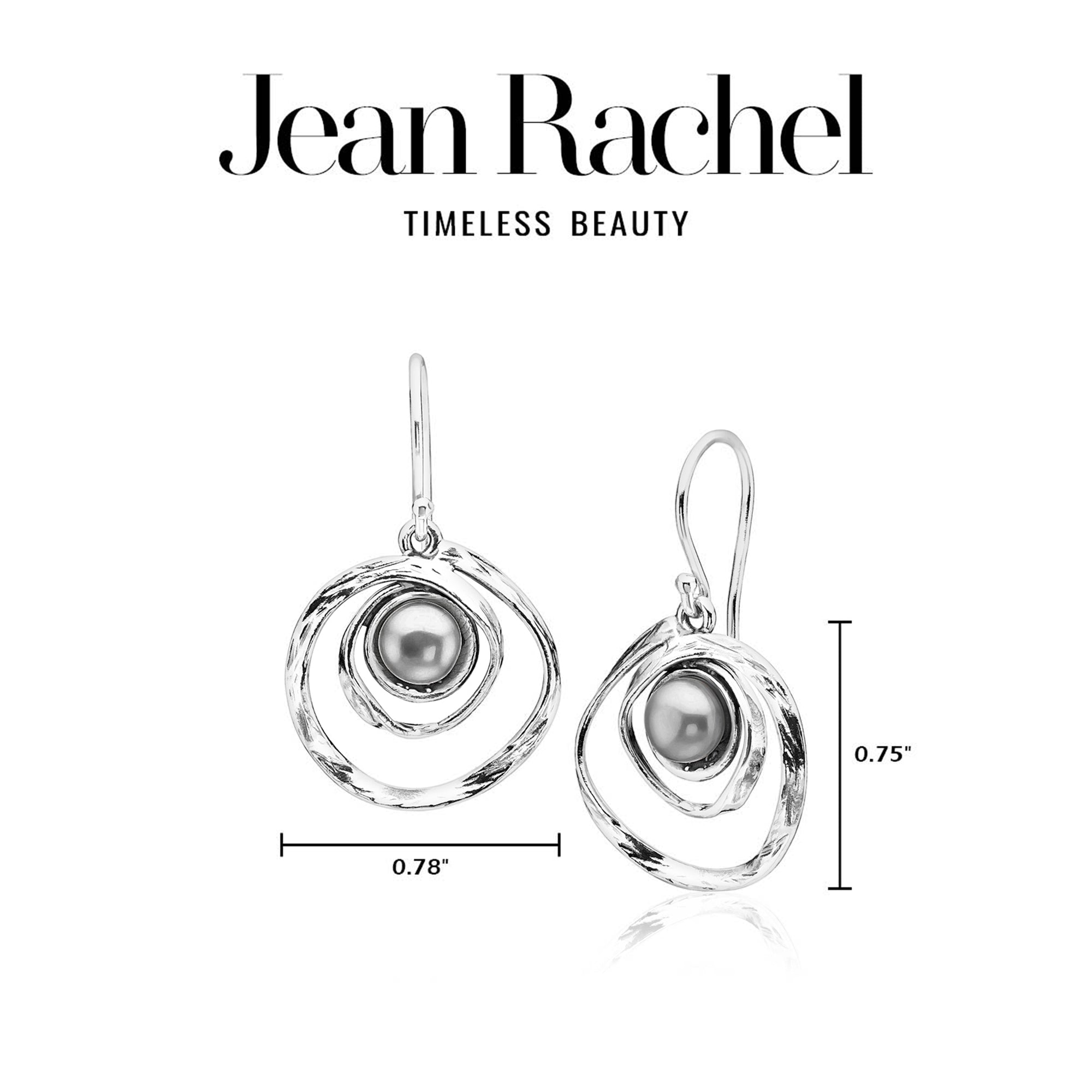 Artistic Sterling Silver Grey Freshwater Pearl Earrings