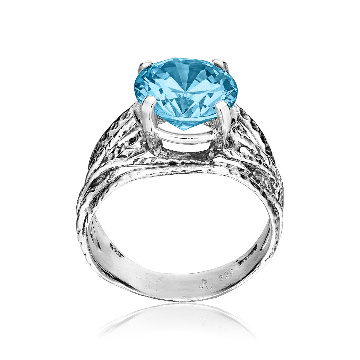 Wickelring aus Sterlingsilber mit Zirkonia