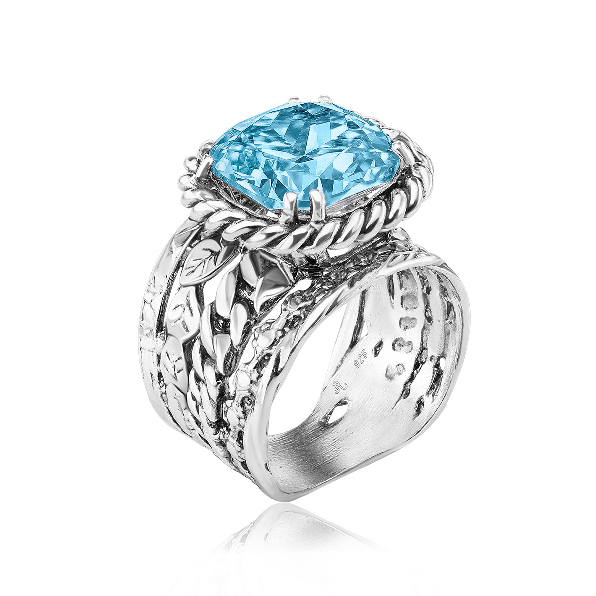 Ring Jared Aquamarine Earrings Gemstone Jared Blue Topaz Ring Oval