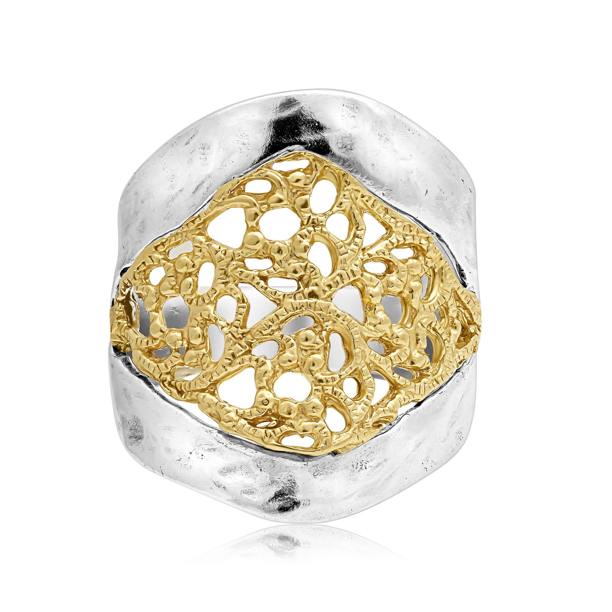 Mixed Metal Lace Ring