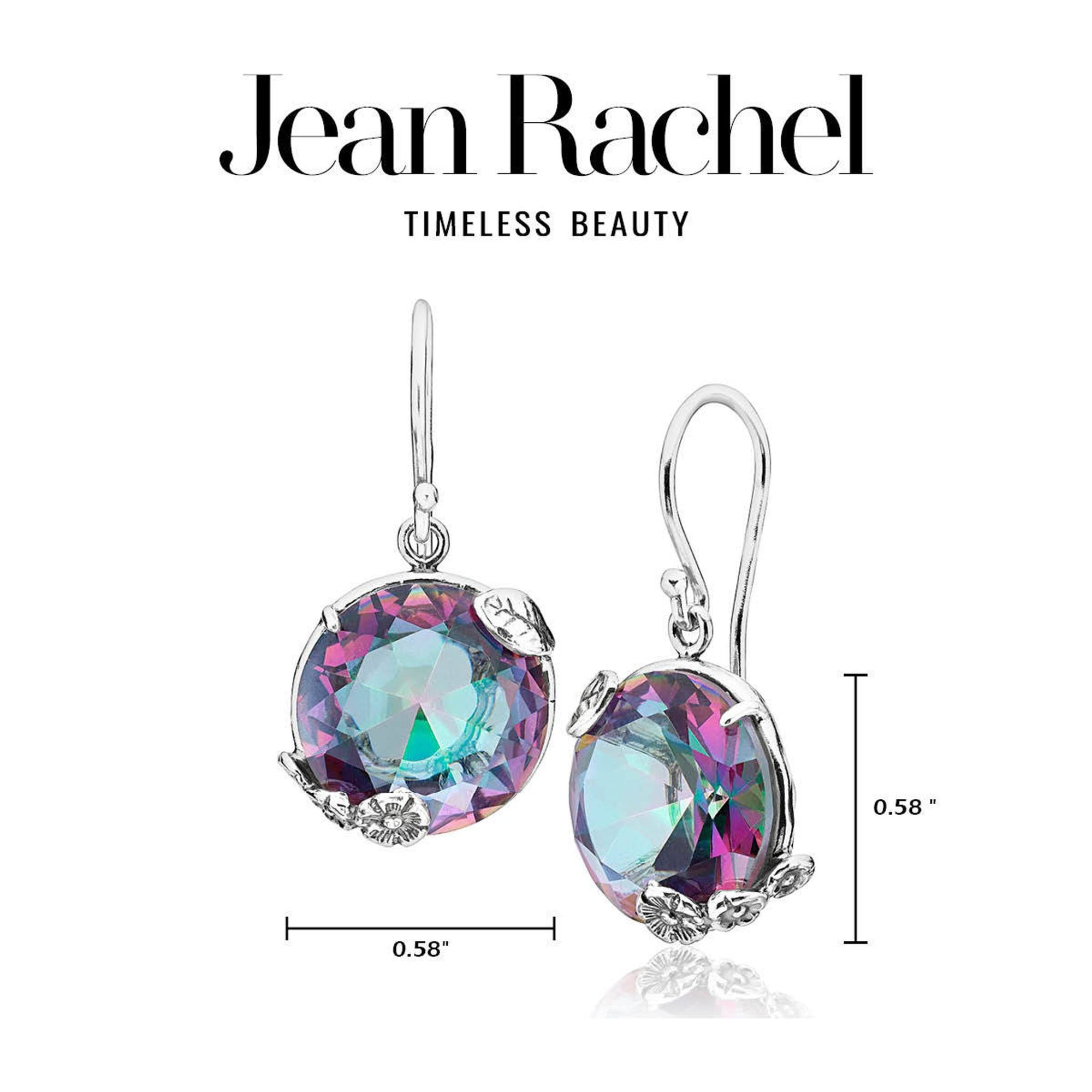 Sterling Silver Floral Earrings