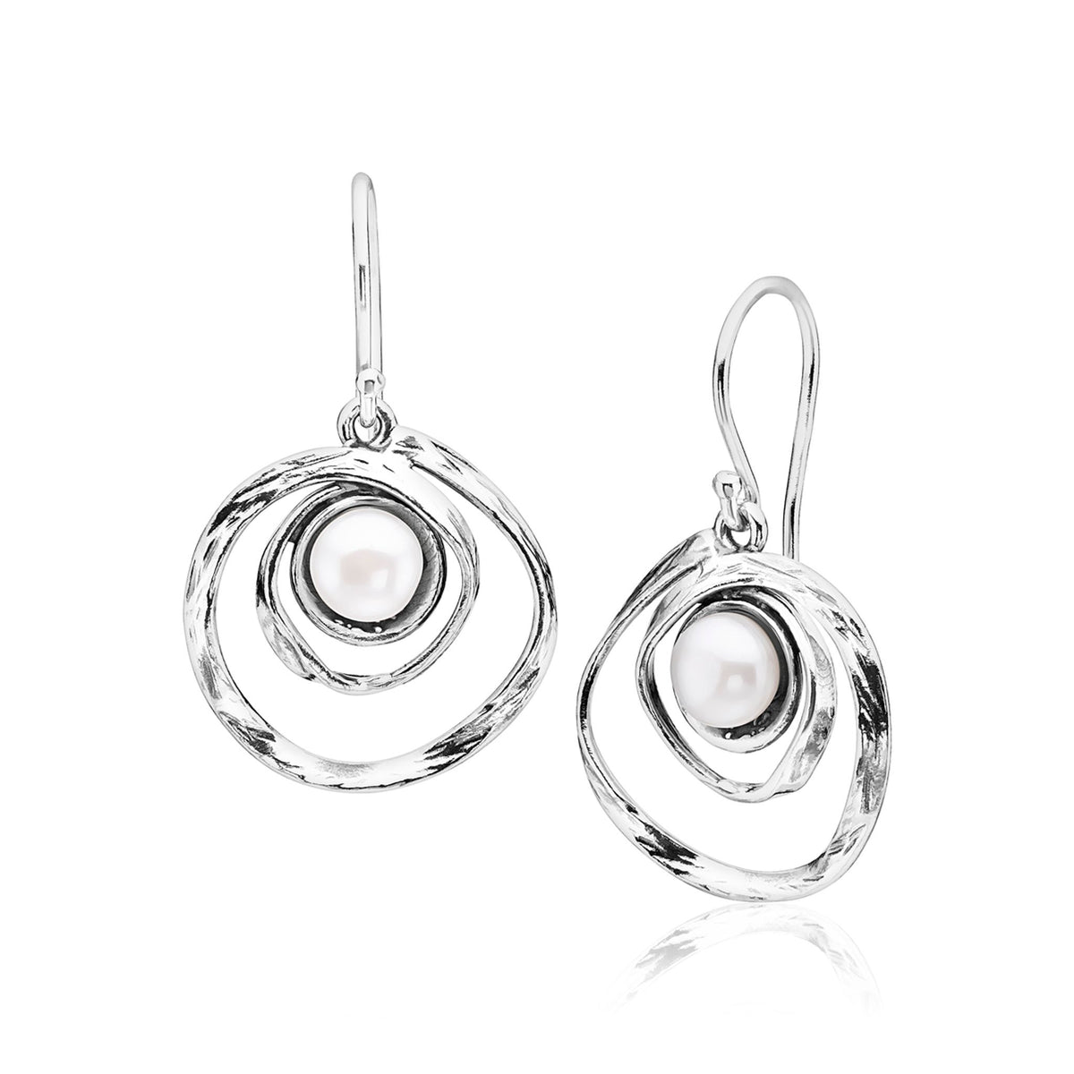 Artistic Sterling Silver Pearl Dangle Earrings – Jean Rachel Jewelry