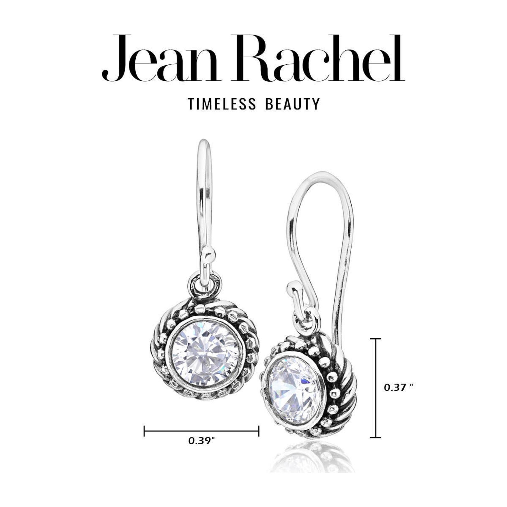 Sterling Silver CZ Rope Earrings