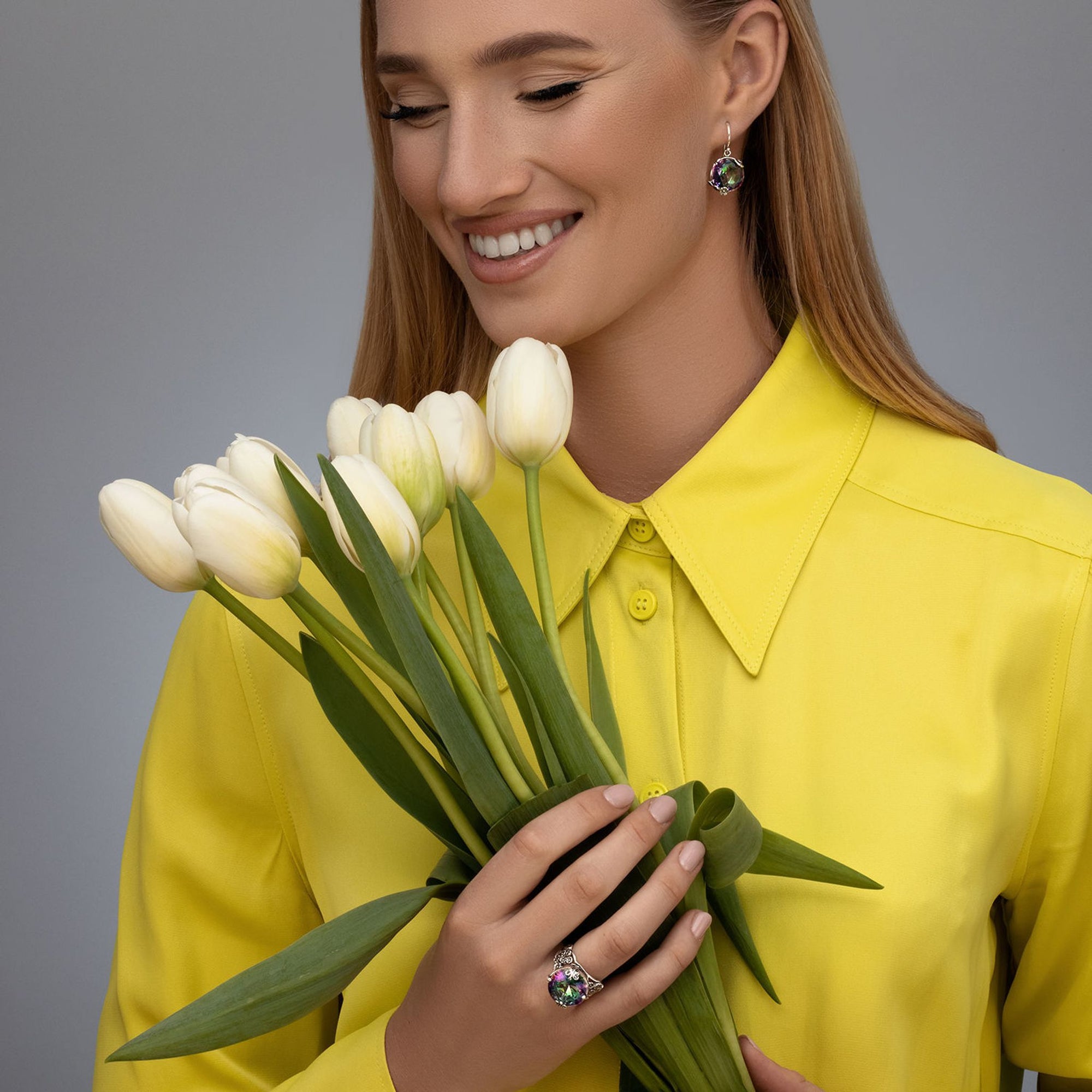 Sterling Silver Floral Ring