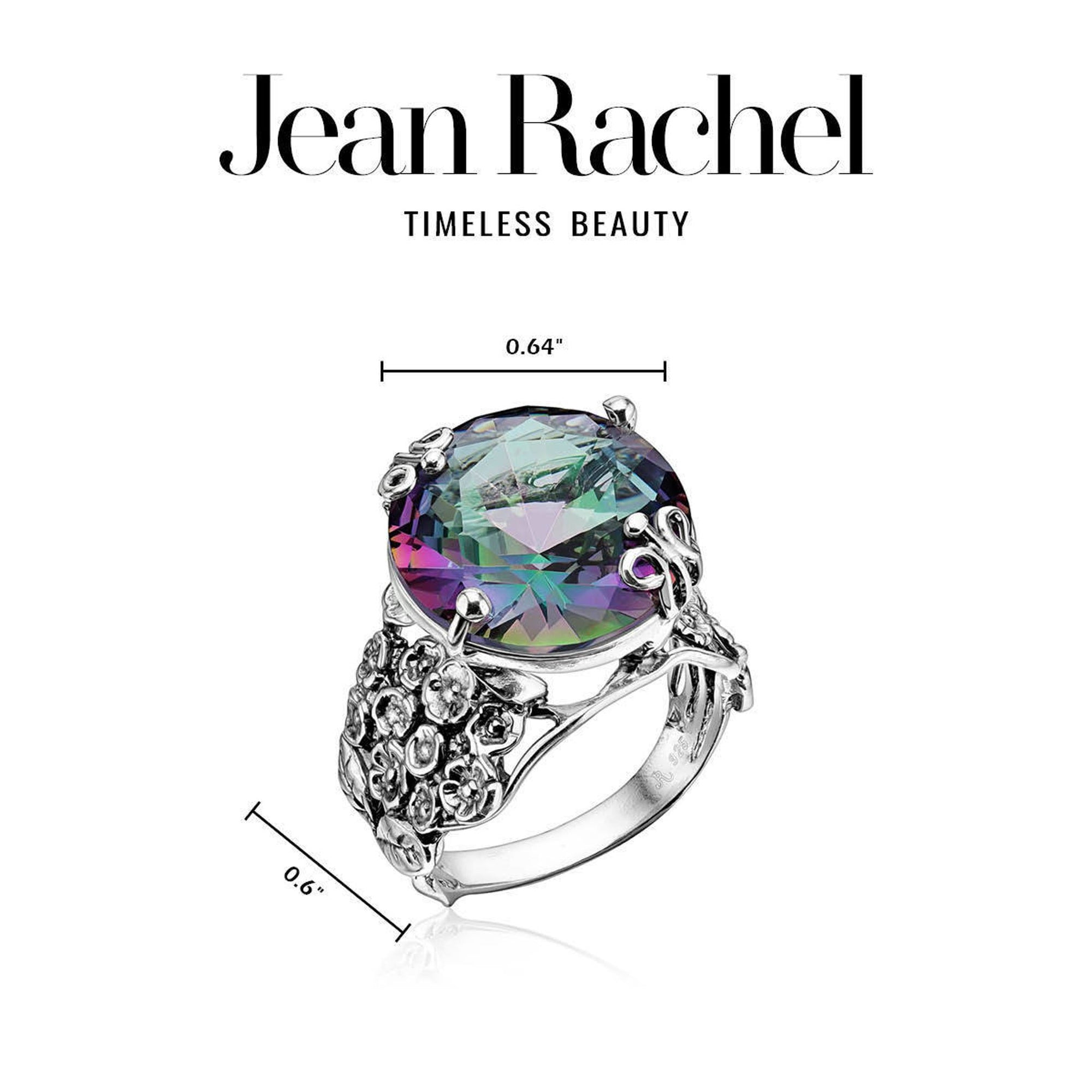 Sterling Silver Floral Ring