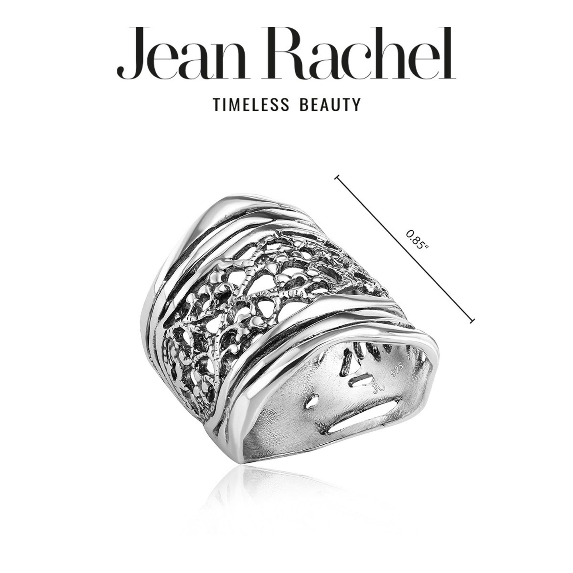 Sterling Silber Spitzenschild Ring