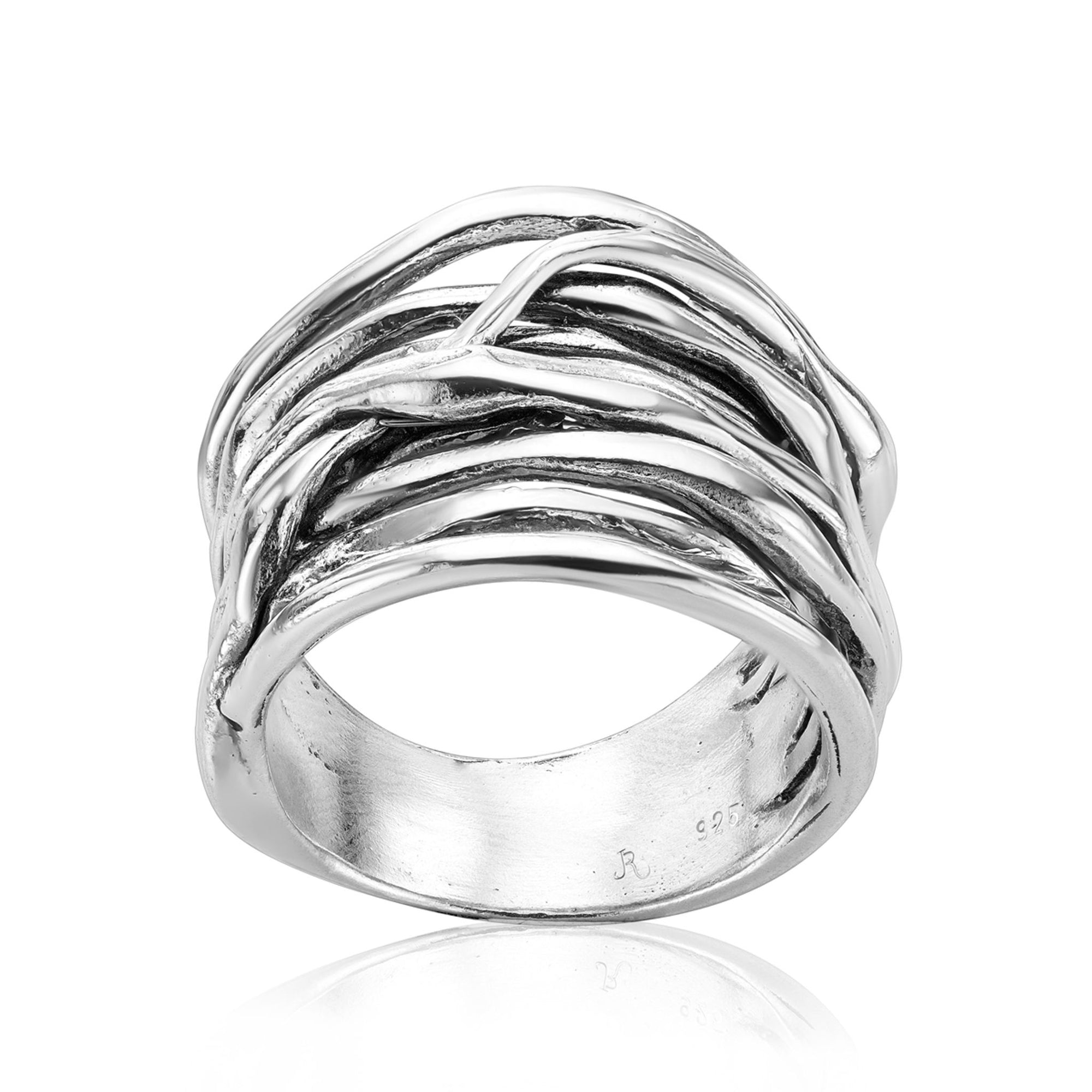 Drahtwickelring aus Sterlingsilber