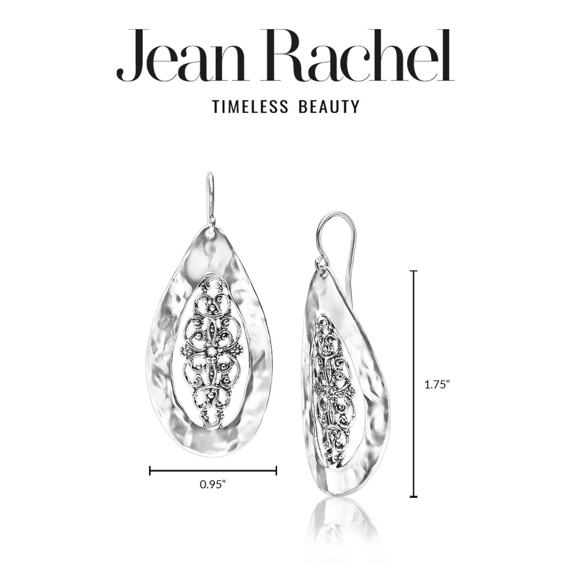 Large Sterling Silver Lace Earrings