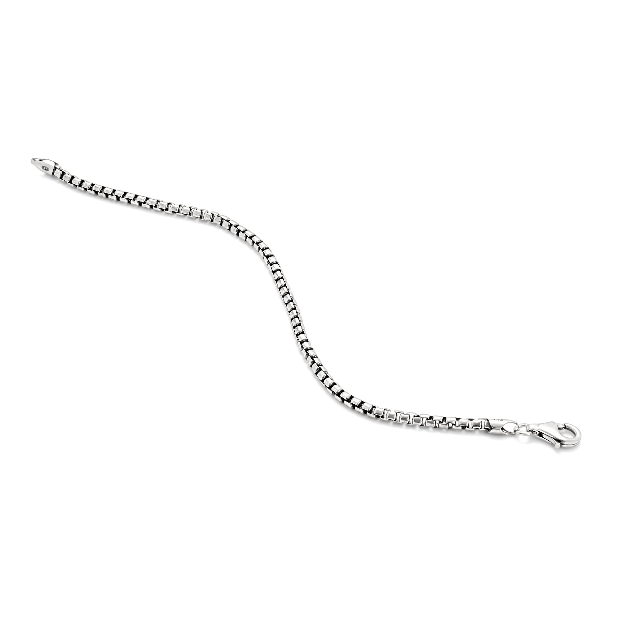 Sterling Silver Box Chain Bracelet