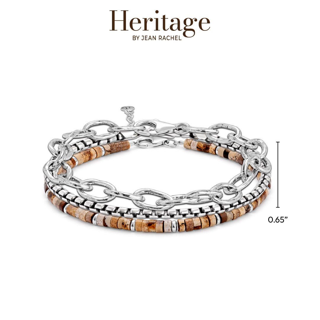 Bracciale rigido floreale in argento sterling