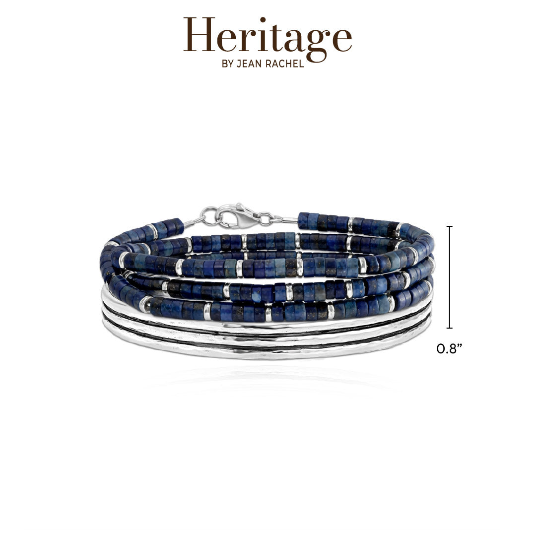 Bracciale rigido floreale in argento sterling