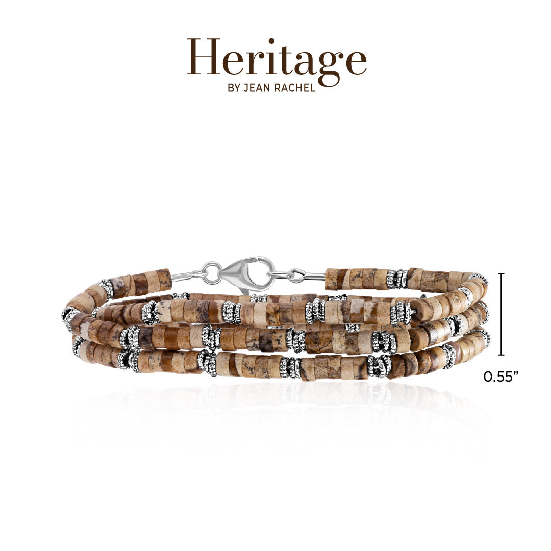 Bracciale rigido floreale in argento sterling