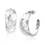 Sterling Silver Large Wide Hammered Hoop Earrings