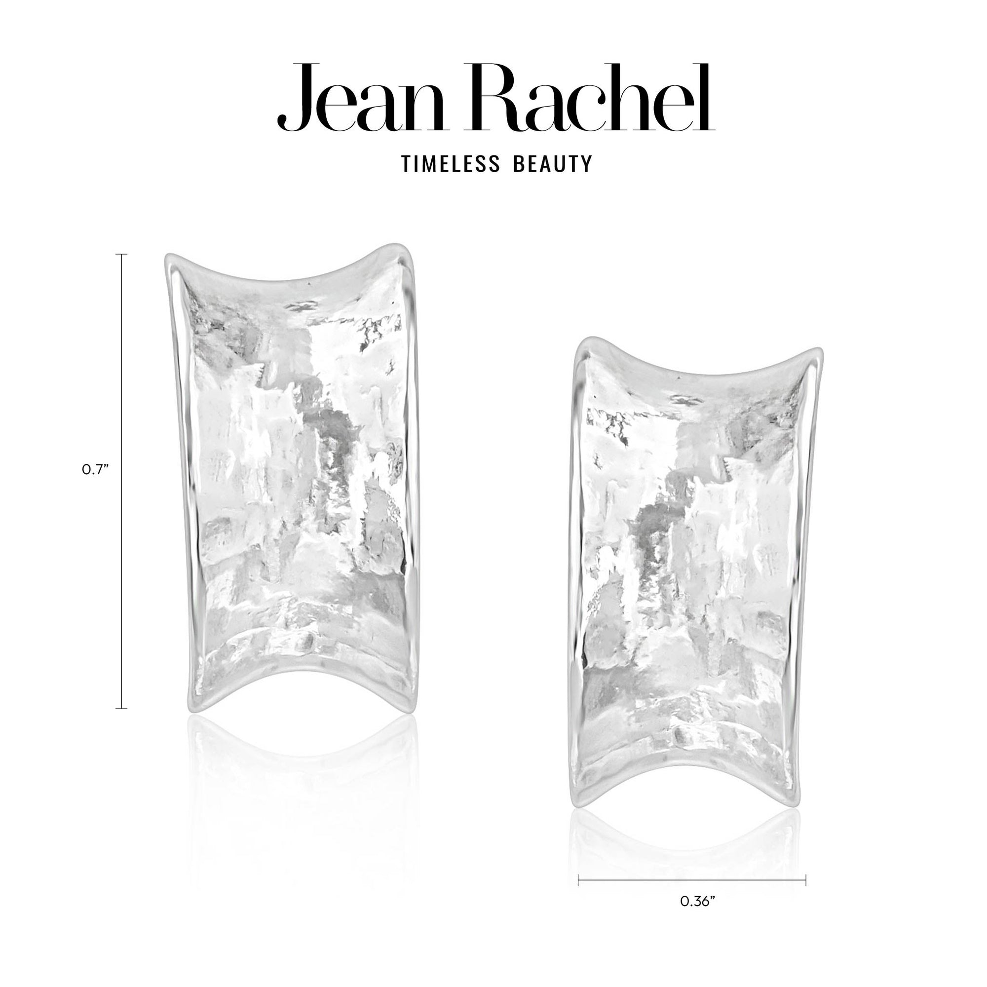 Sterling Silver Small Curved Hoop Earrings