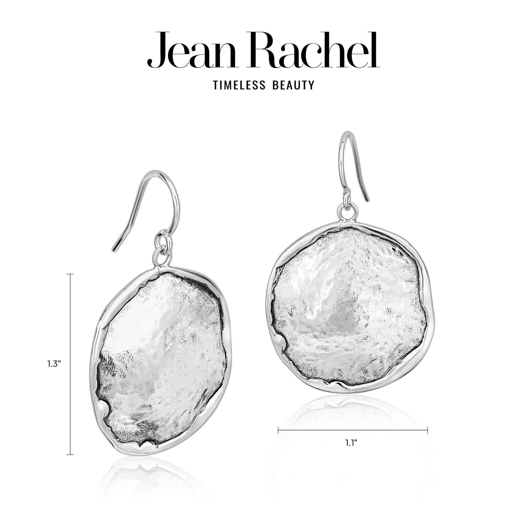 Orecchini in argento sterling con filo martellato