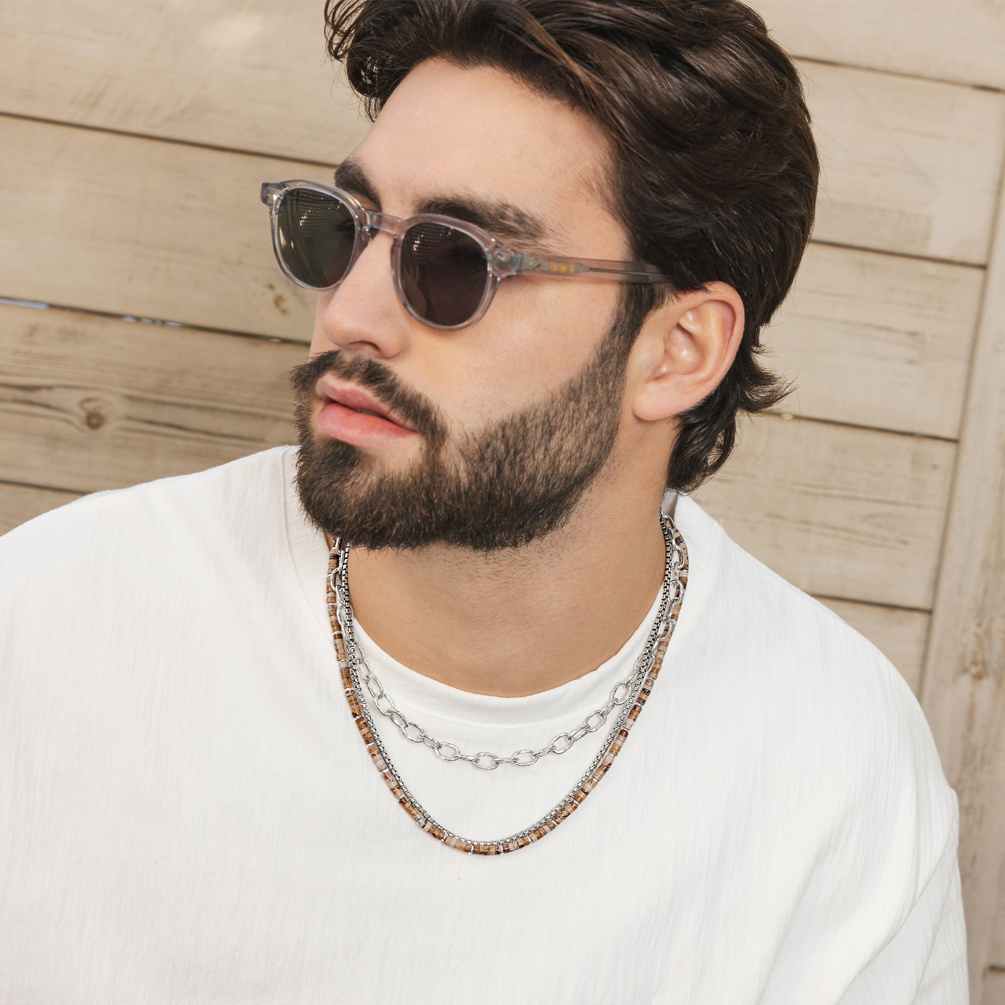 Sterling Silver Thick Box Chain Necklace