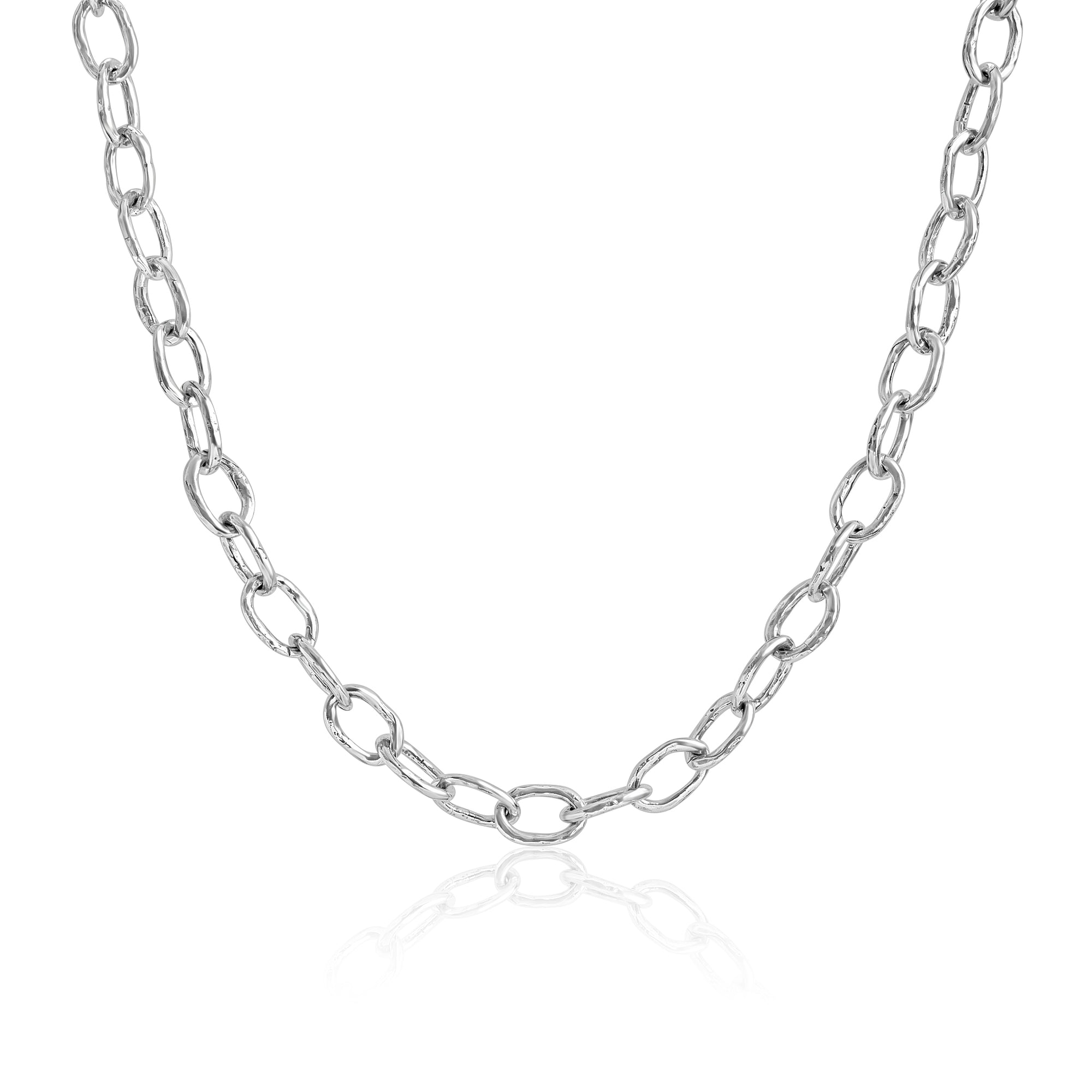 Sterling Silver Layered Necklace Set with Rhodonite