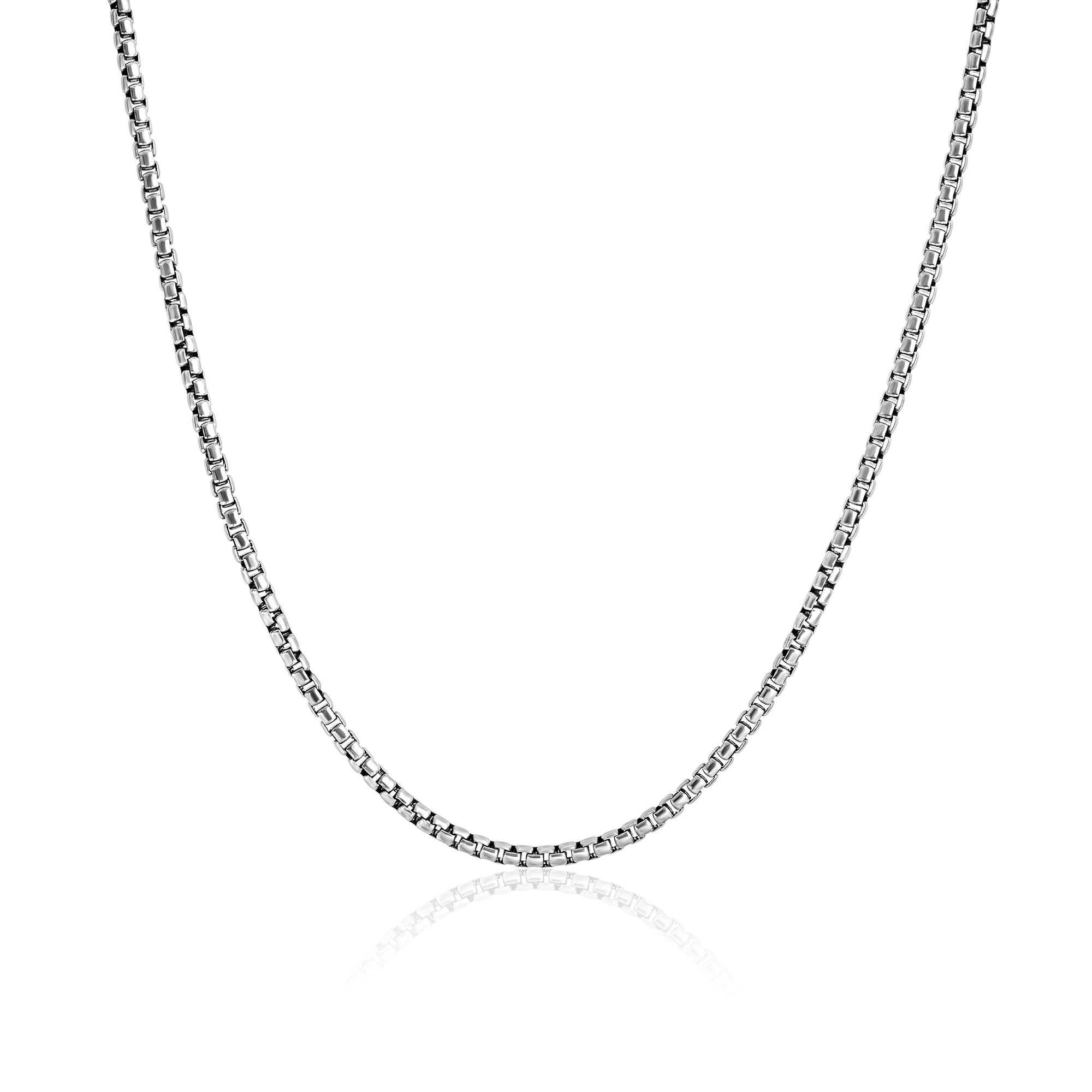 Sterling Silver Layered Necklace Set with White Turquoise