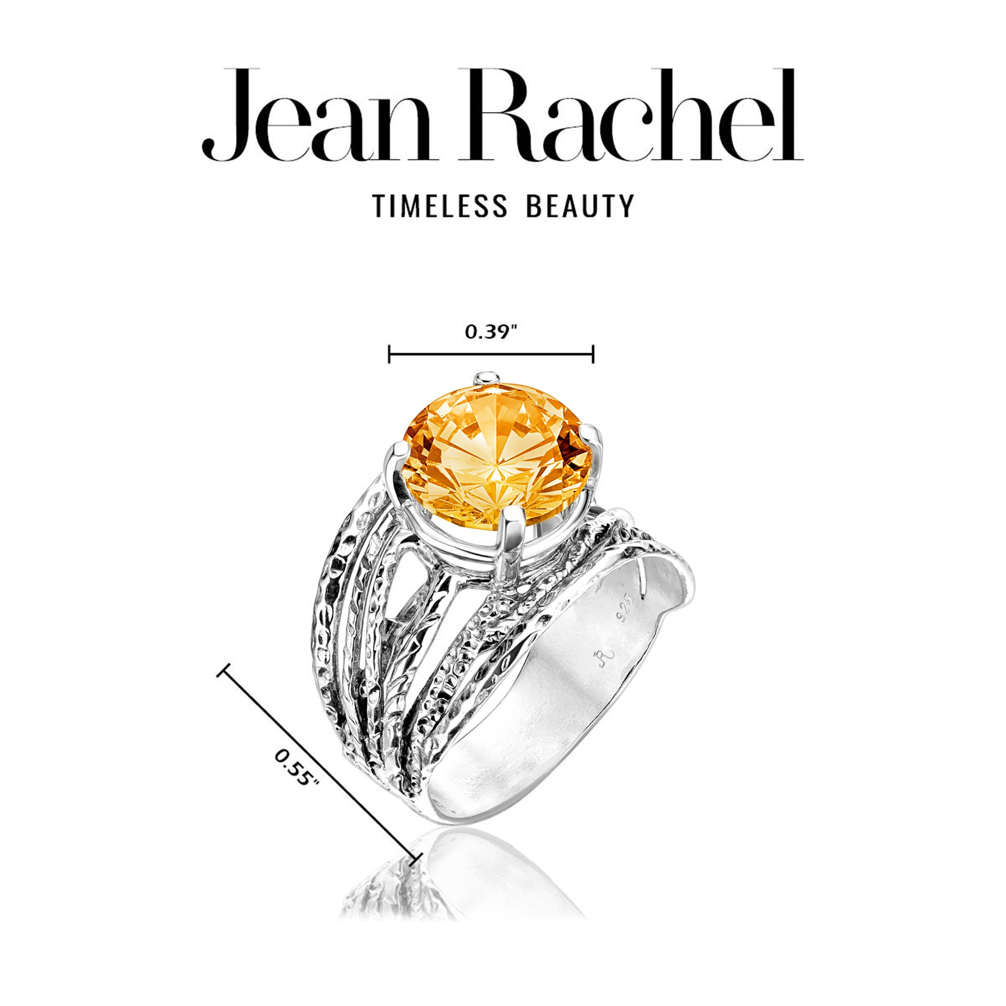 Sterling Silver Citrine CZ Wrap Ring – Jean Rachel Jewelry