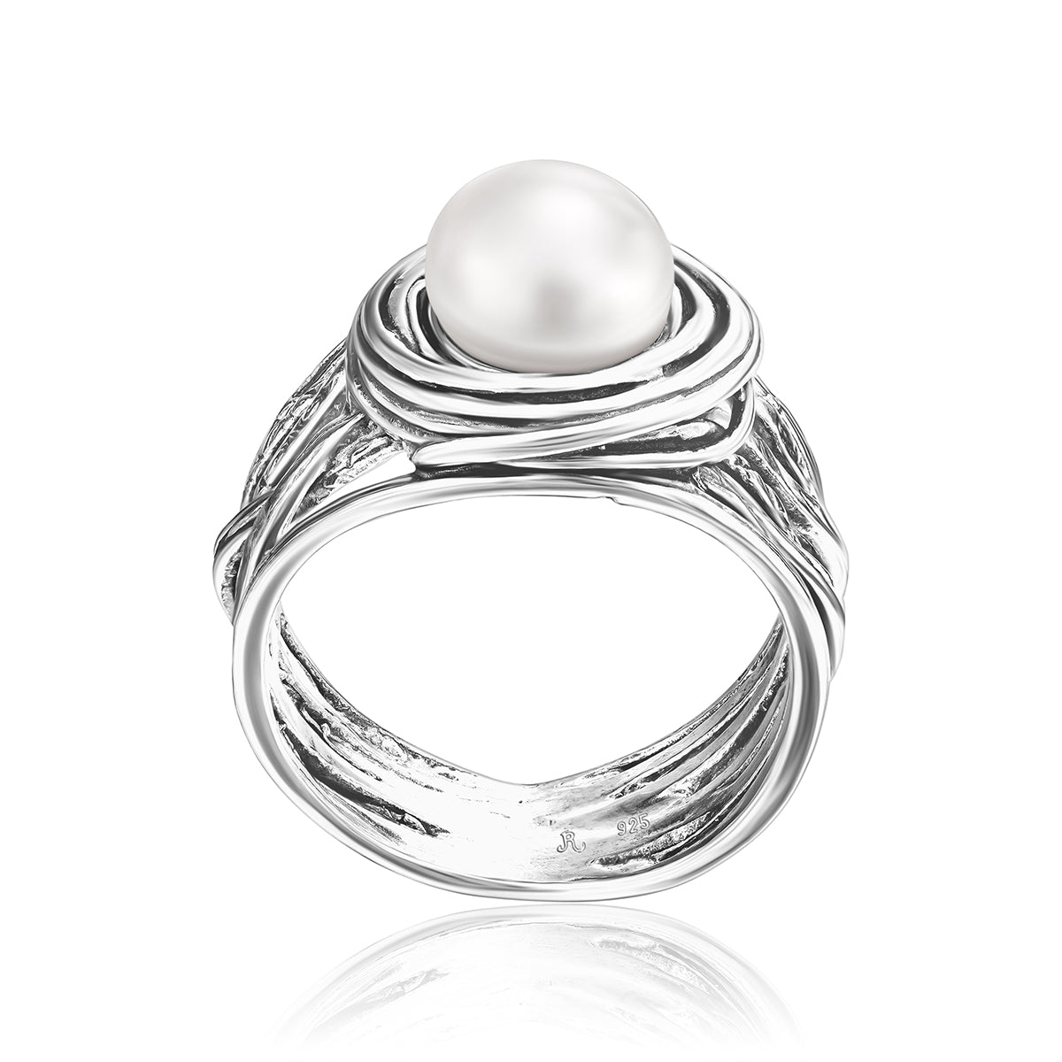 Sterling Silver Pearl Wrap Ring