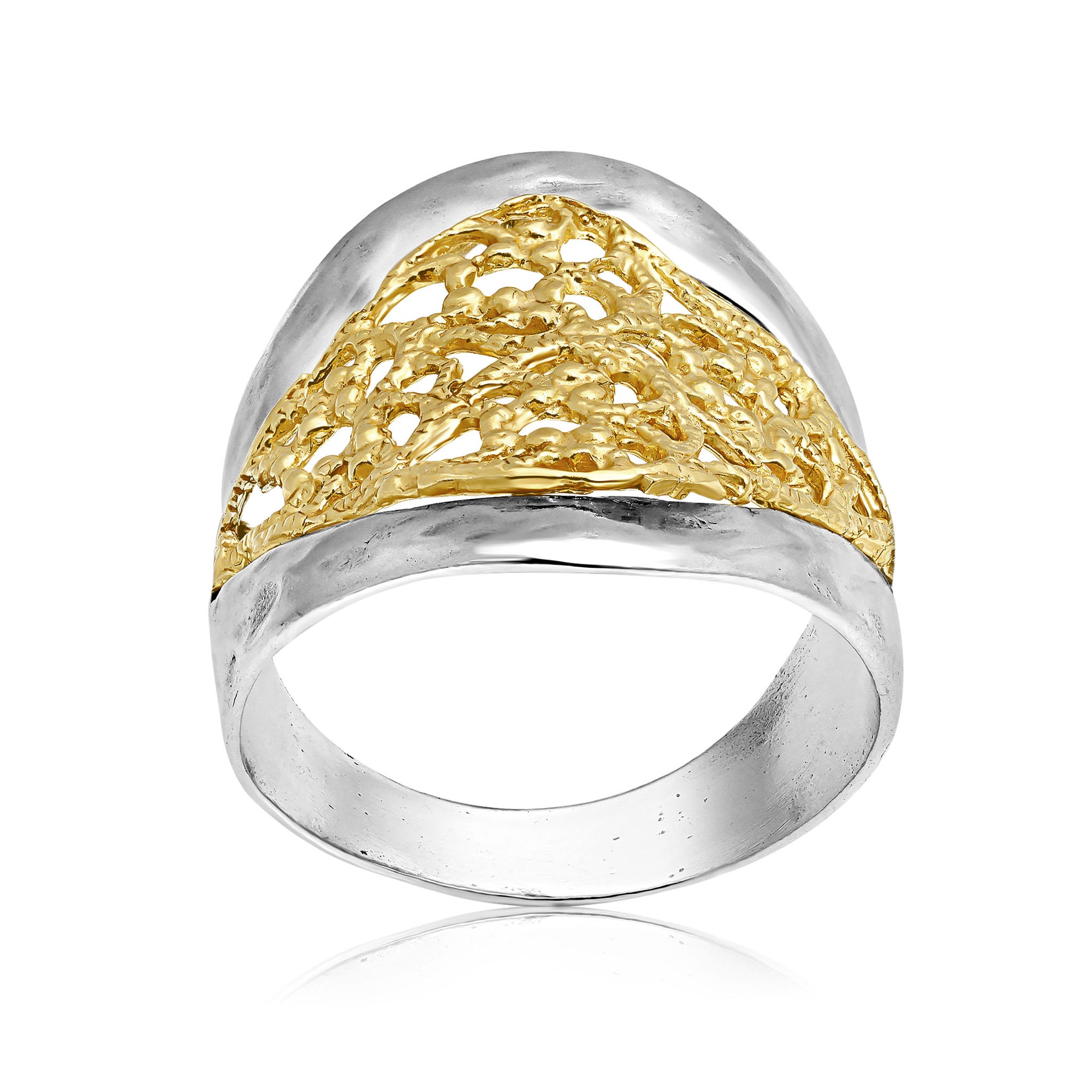 Mixed Metal Lace Ring