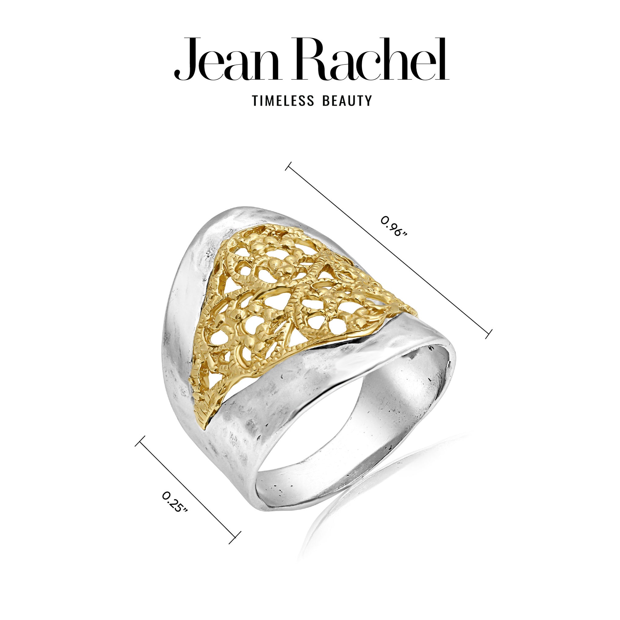 Mixed Metal Lace Ring