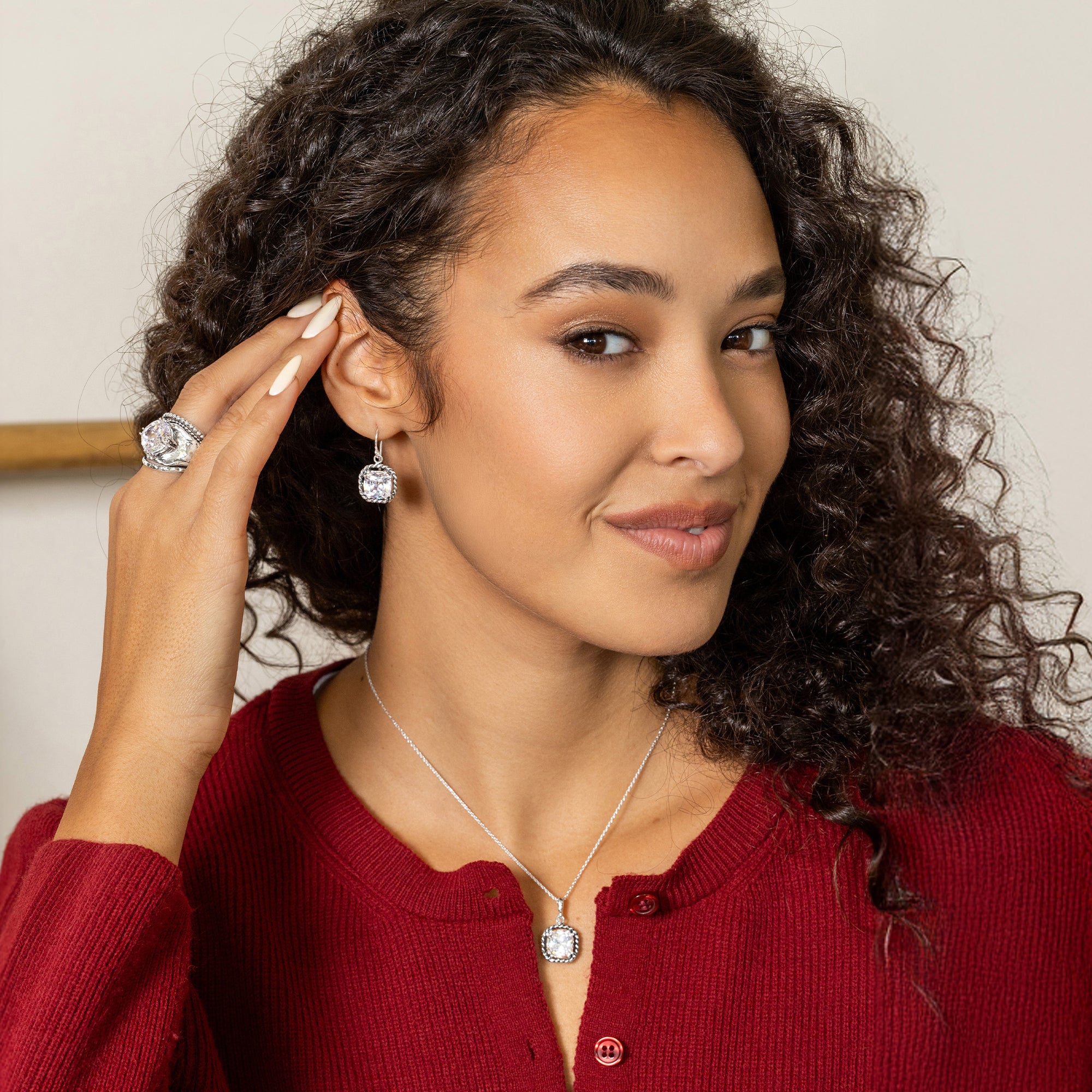 Bold Sterling Silver CZ Ring