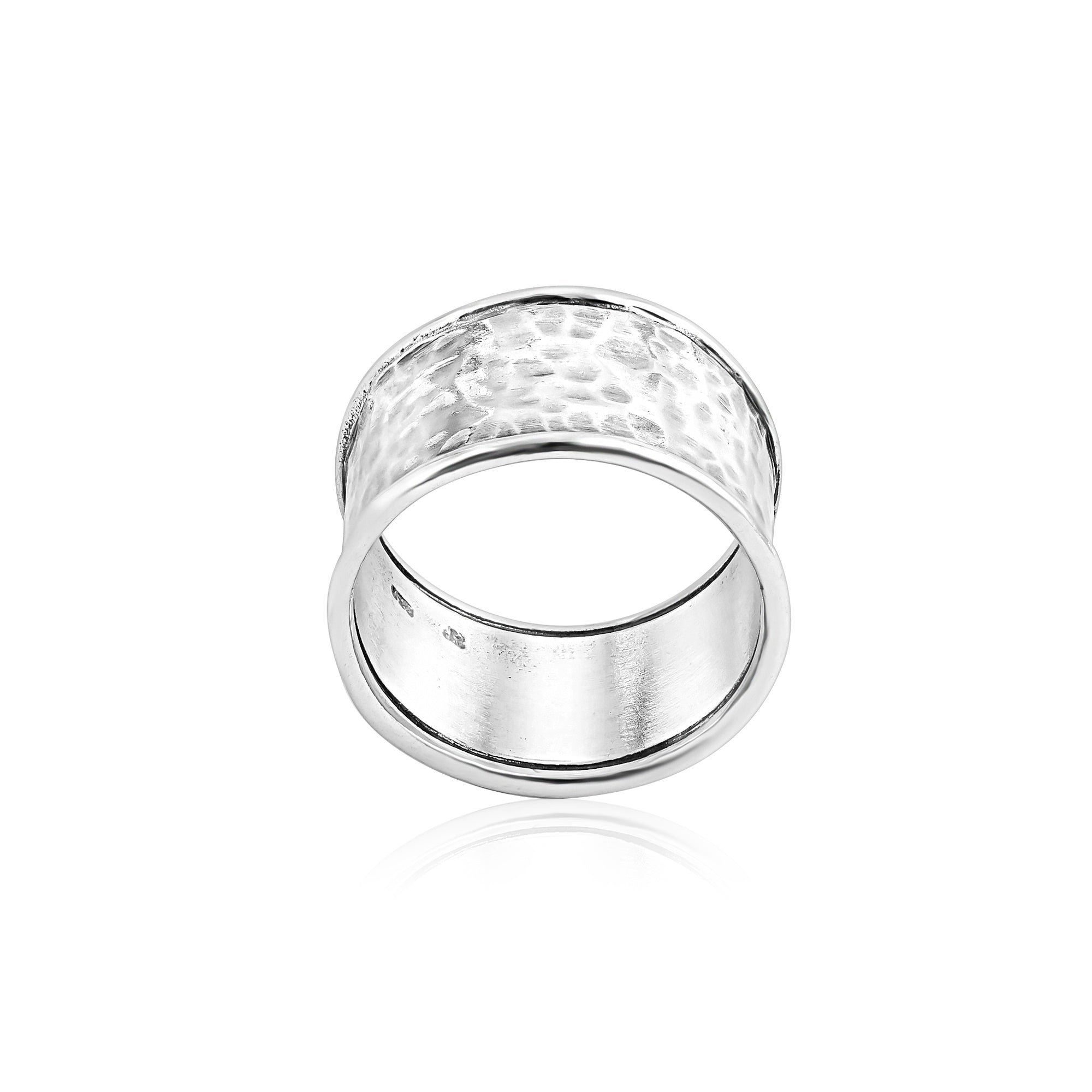 Sterling Silver Hammered Band