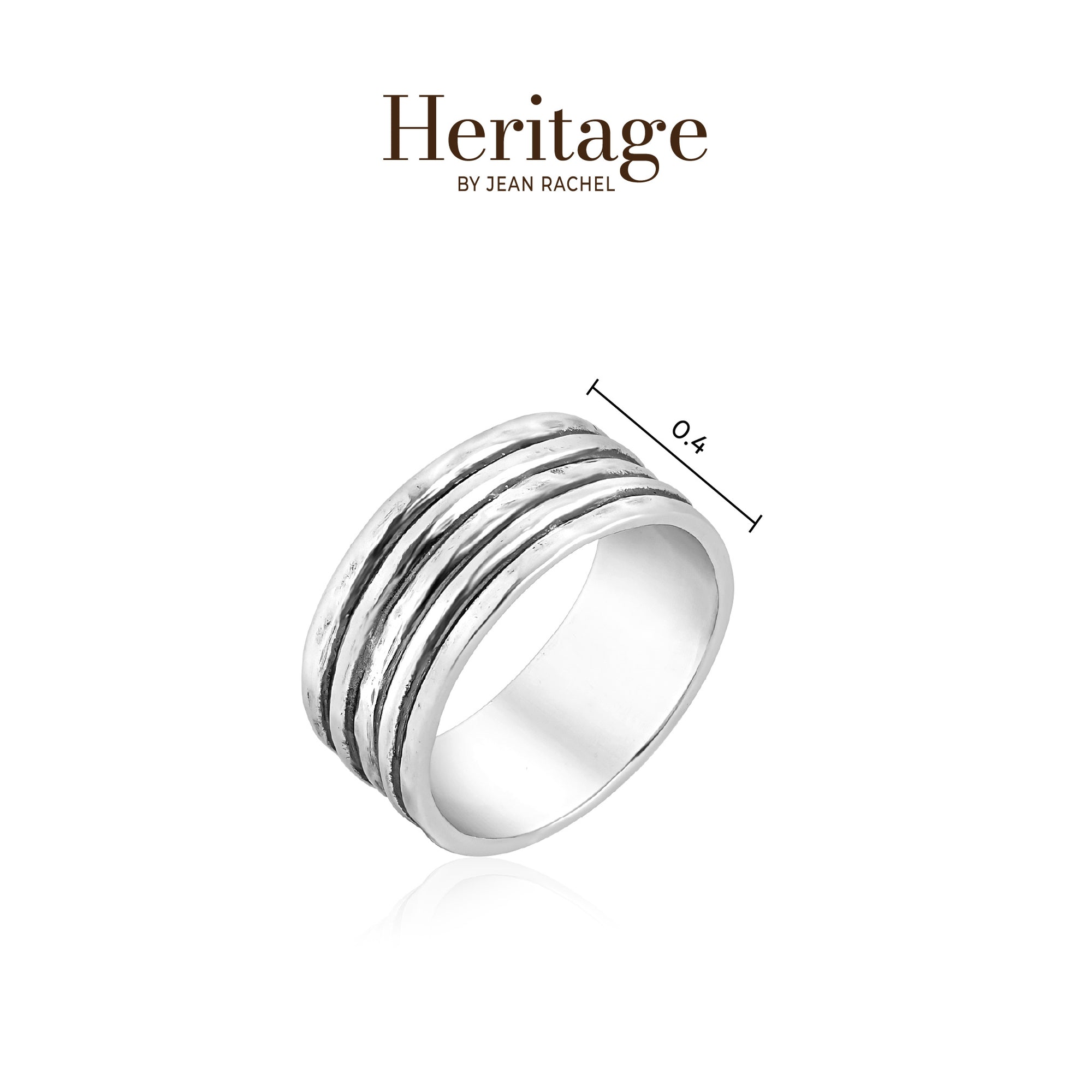 Manschettenarmband aus Sterlingsilber mit Blumenmuster