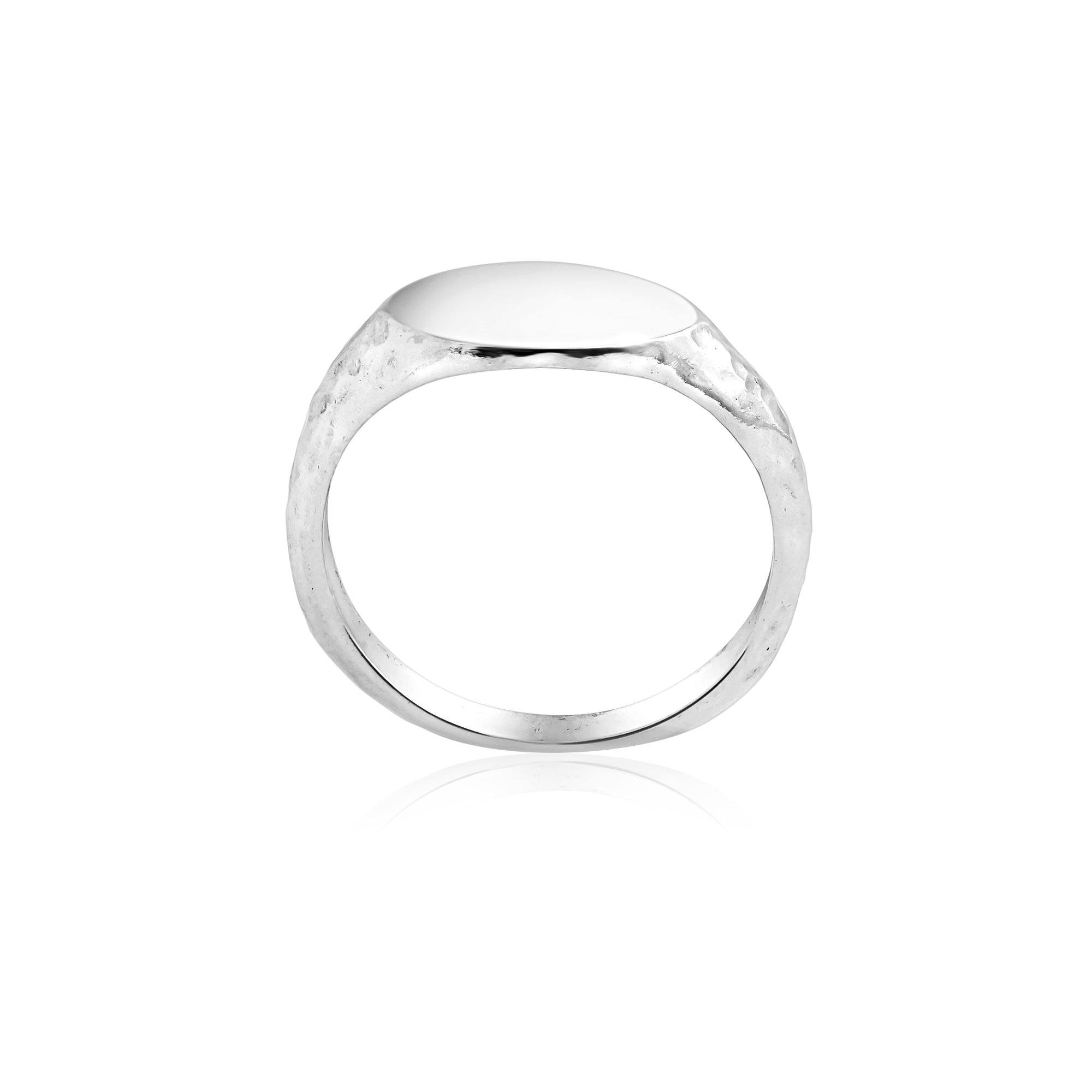 Sterling Silver Oval Signet Ring