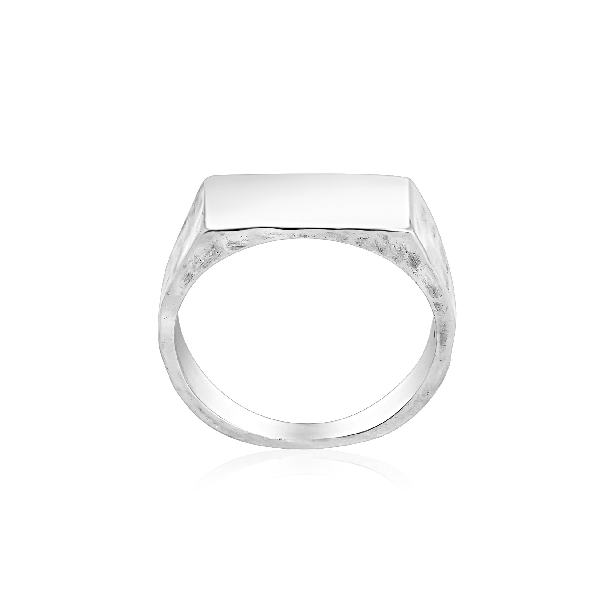 Sterling Silver Rectangular Signet Ring