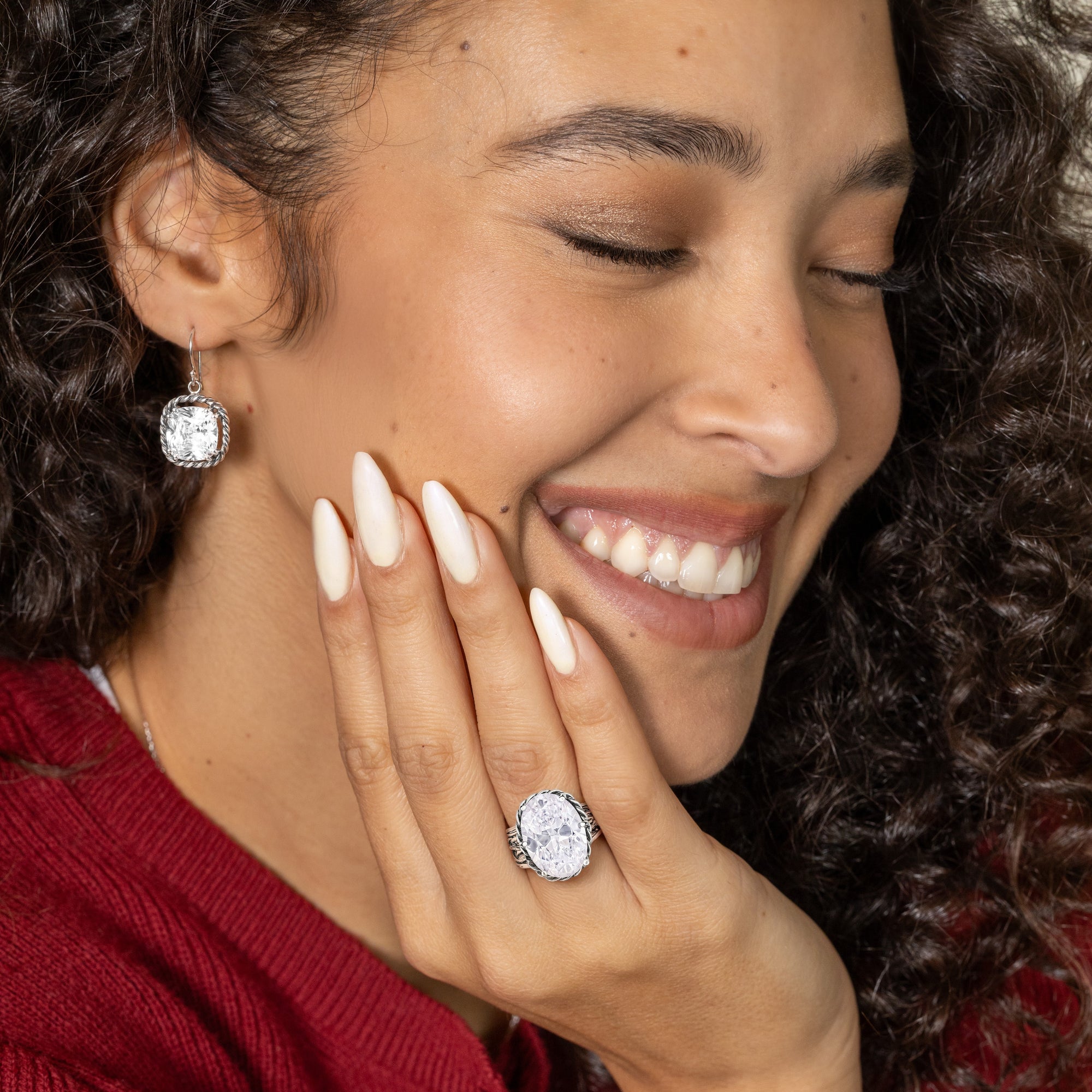 Sterling Silver Oval Braid Wrap Ring