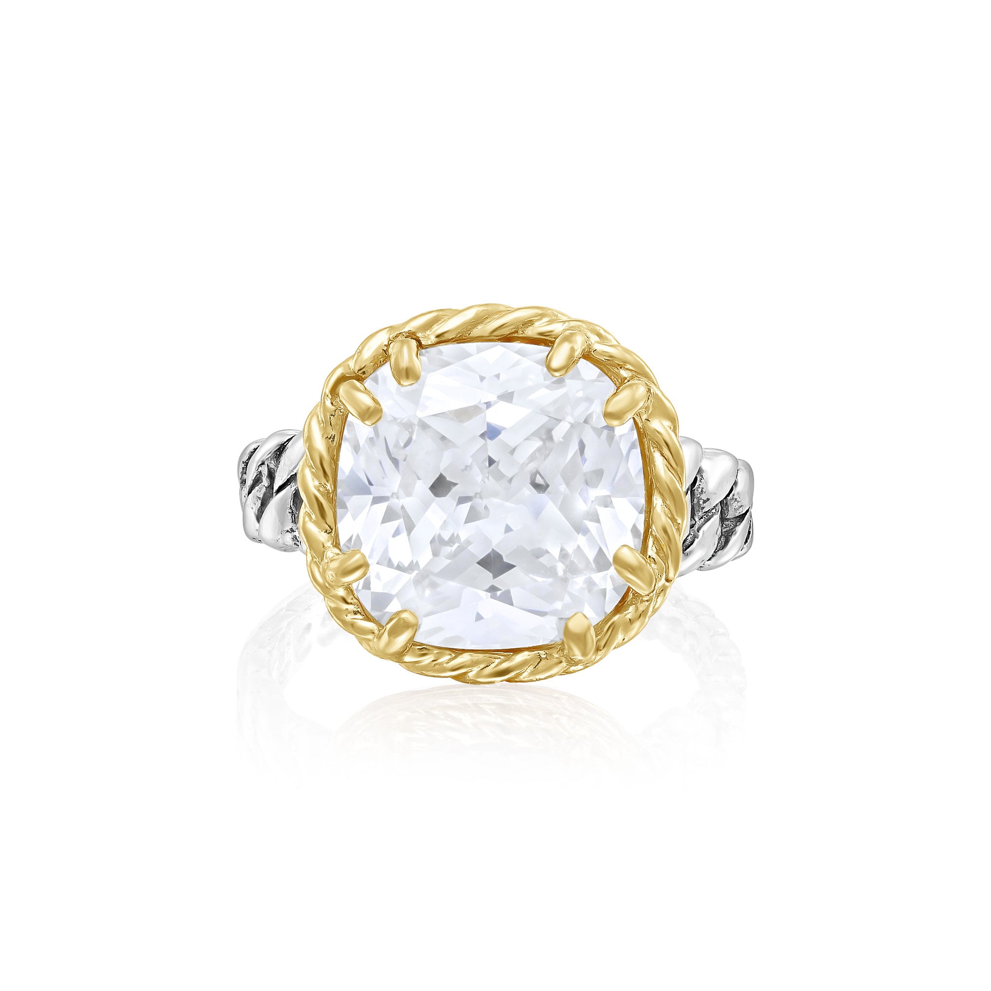 Mixed Metal Braid Chain Ring – Jean Rachel Jewelry
