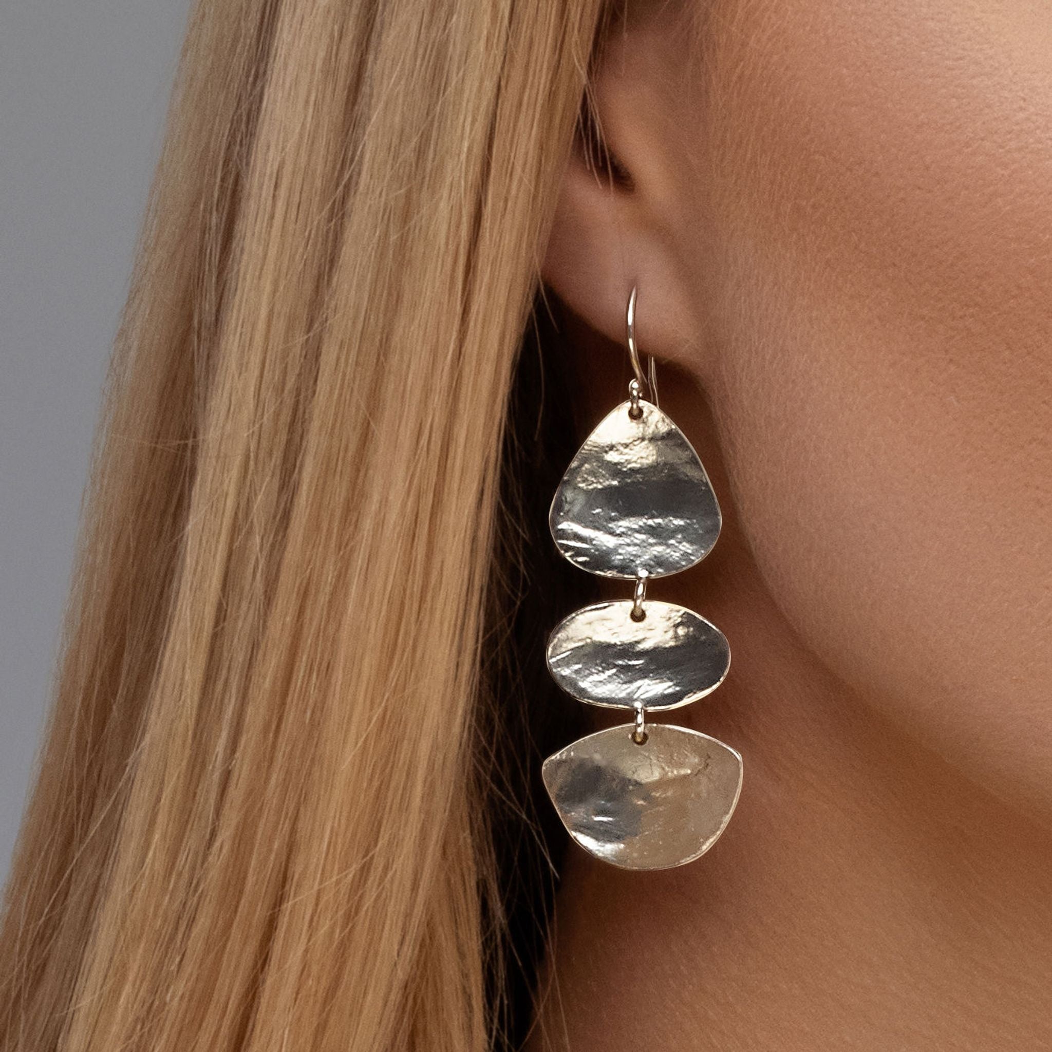 Bold Sterling Silver Dangle Earrings