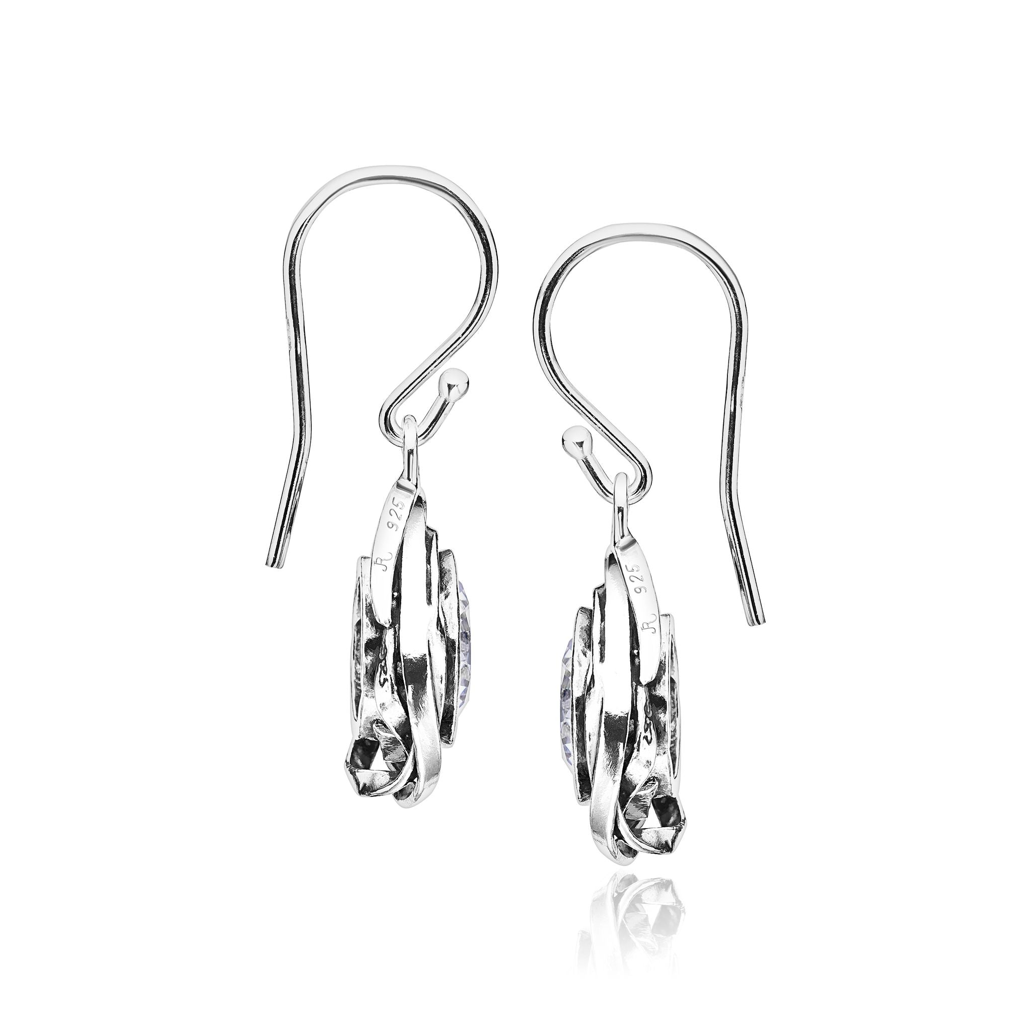 Silver Classics Sterling Silver Twisted Hoop Earrings