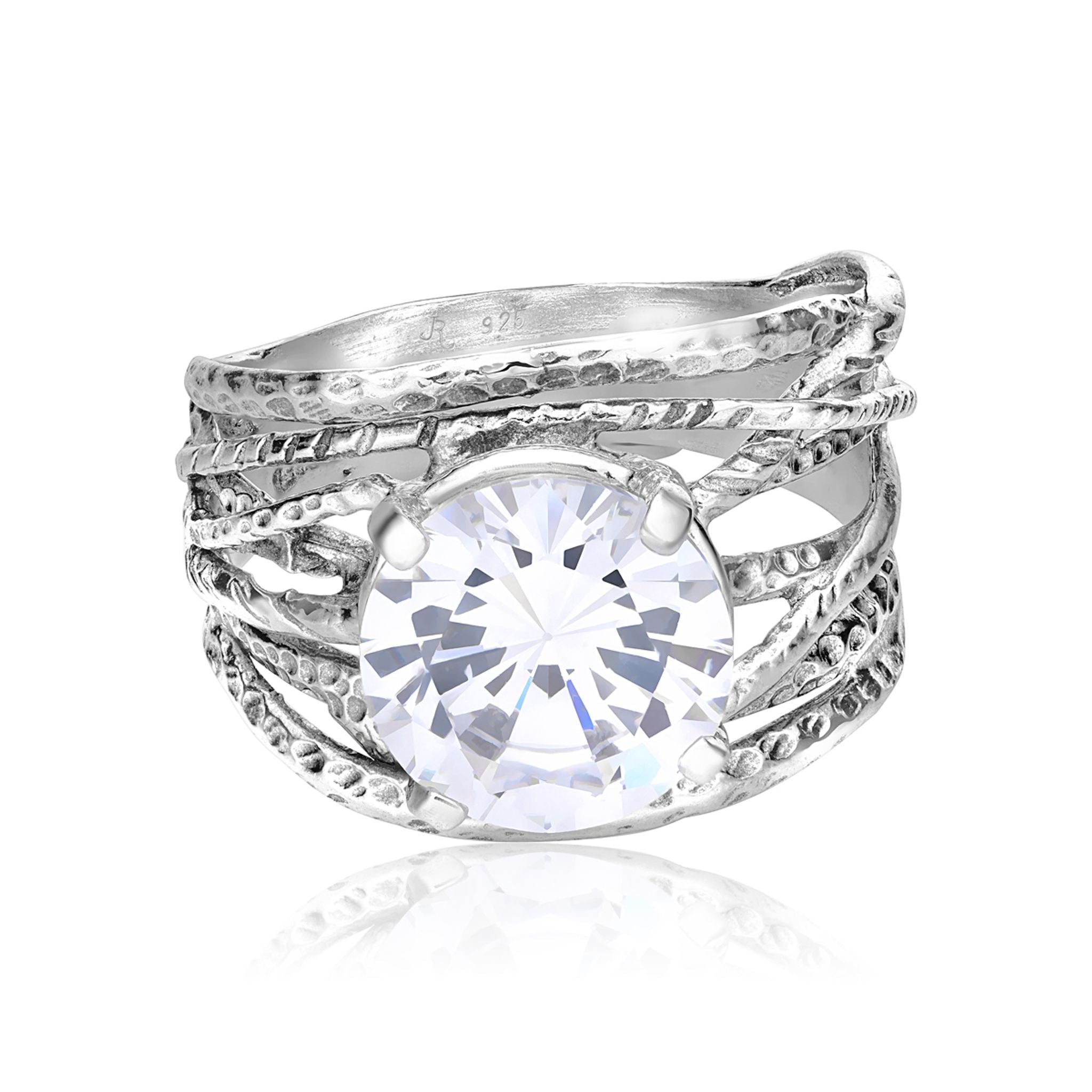 Sterling Silver CZ Wrap Ring