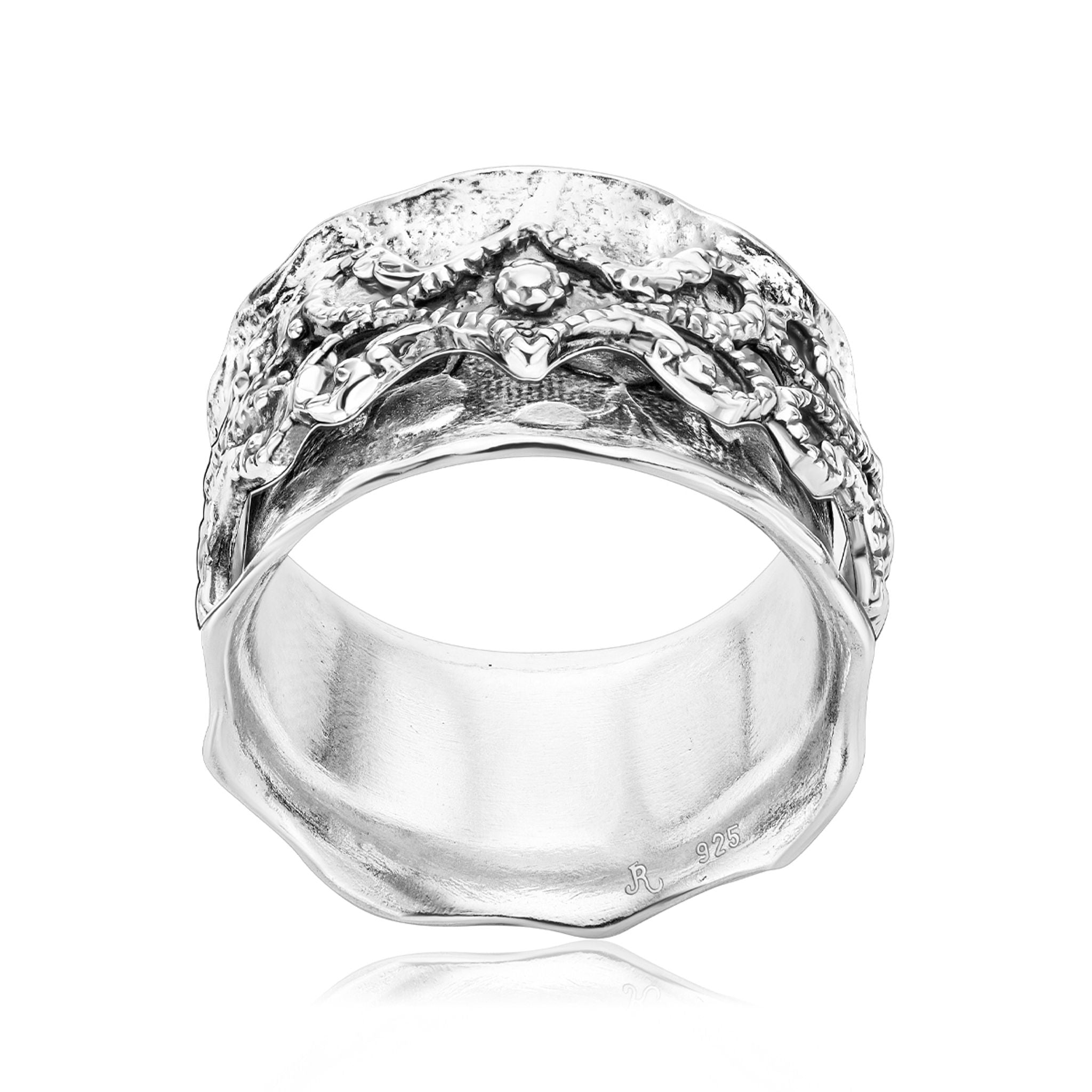 Sterling Silver Lace Spinner Ring