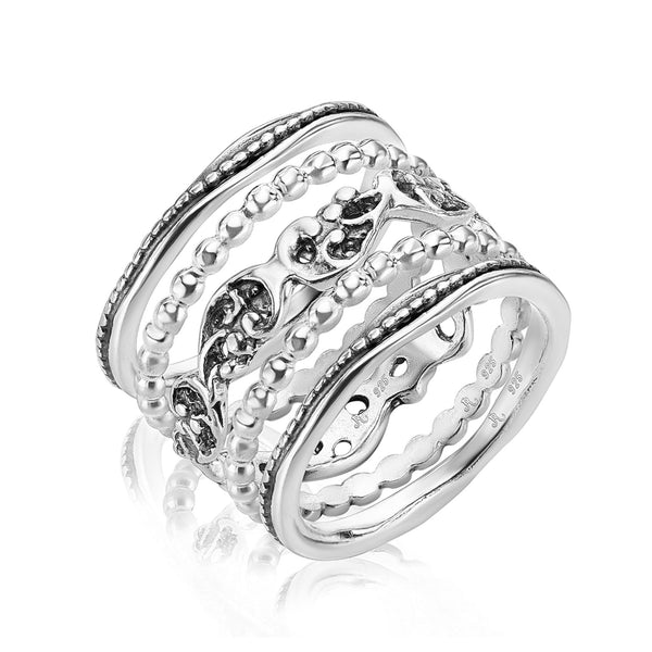 Sterling Silver Super Fine Simple Ring - Studio Jewellery - Feature & Stacker Rings